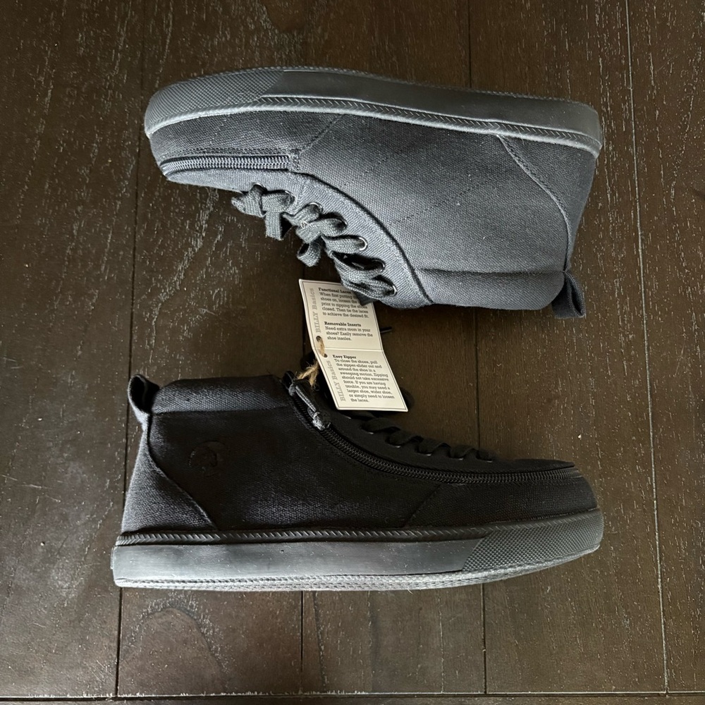 Billy‎ Footwear Black to the Floor BILLY Classic D|R II High Youth 4 Extra Wide